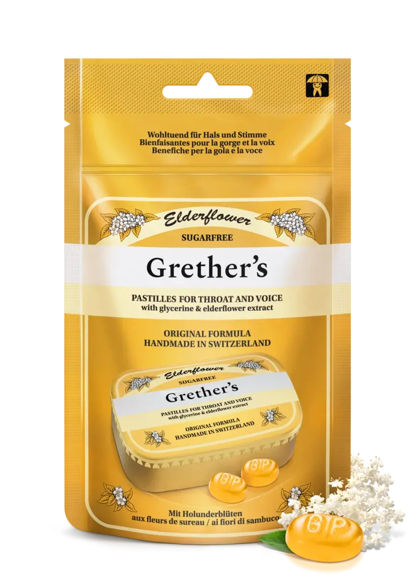 Grether's Elderflower Zuckerfrei 110g Beutel