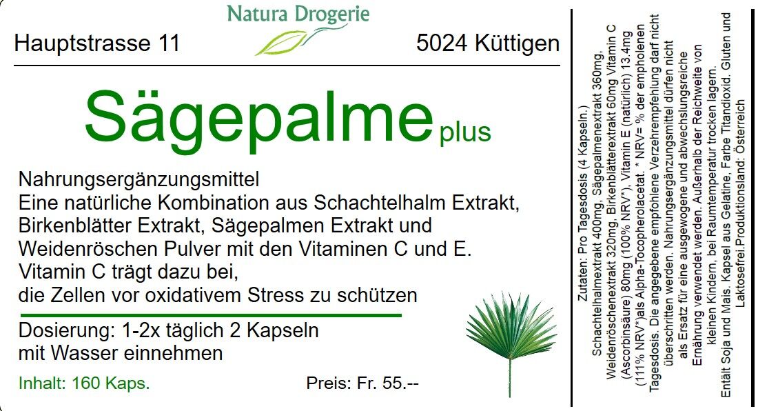 Sägepalme plus Kapseln