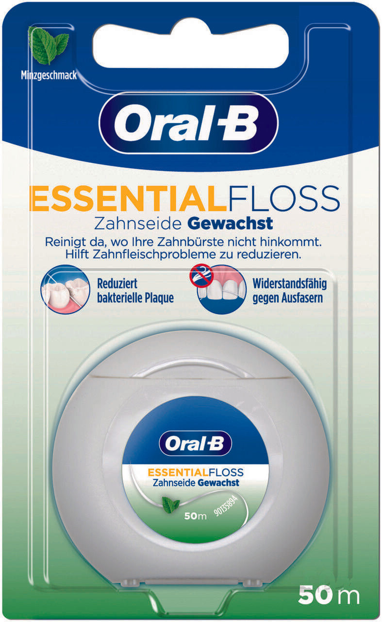 Oral-B Essentialfloss 50m Mint gewachst