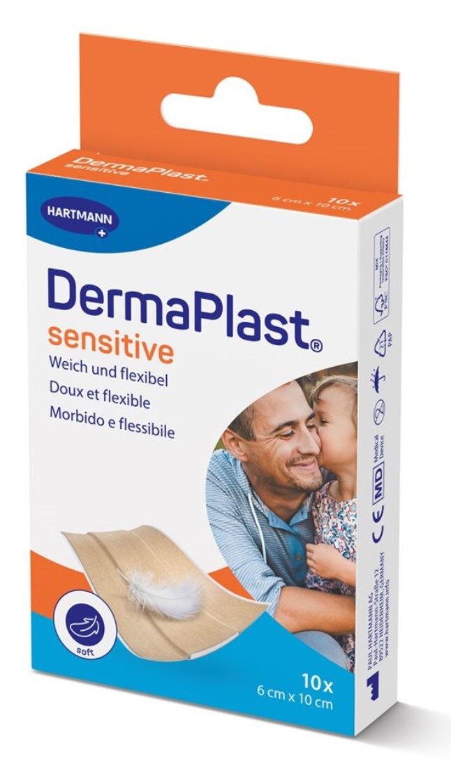 DermaPlast Sensitive Schnellverband 6x10cm beige