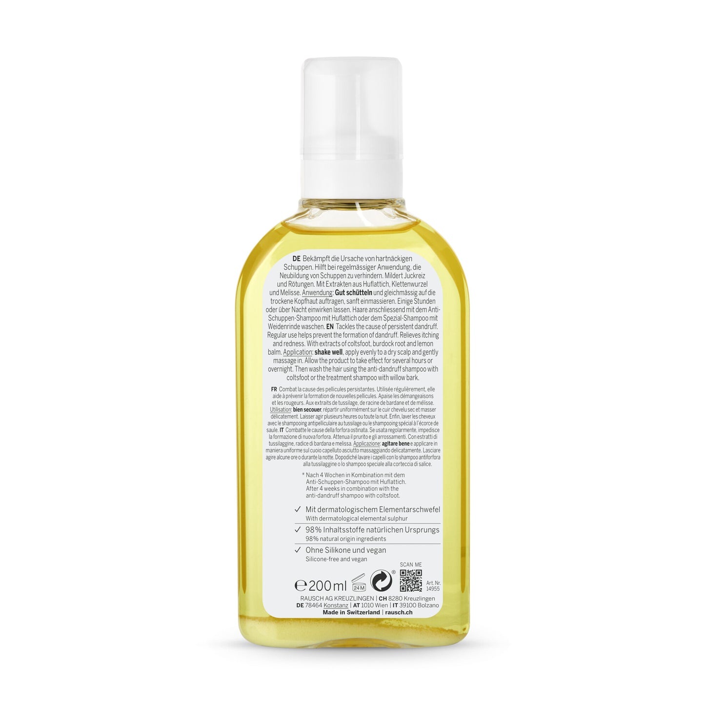 Rausch Anti-Schuppen-Kopfhaut-Lotion mit Huflattich