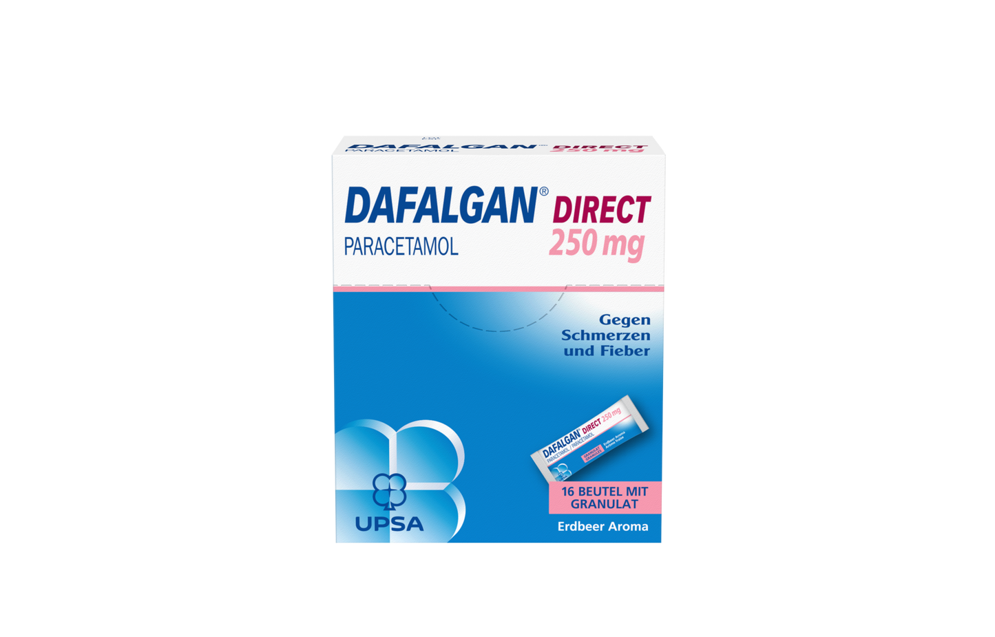 Dafalgan Direct Gran 250mg Erdbeere Btl 16Stk.