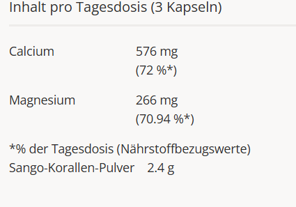 Effective Nature Sango Meereskoralle Kaps