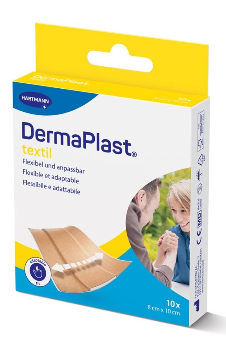 DermaPlast Textil Schnellverband 8x10cm beige