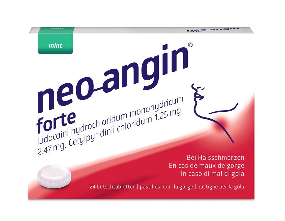 Neo-Angin forte 24 Halspastillen mint