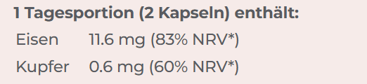Nutrexin Eisen Aktiv Kapseln