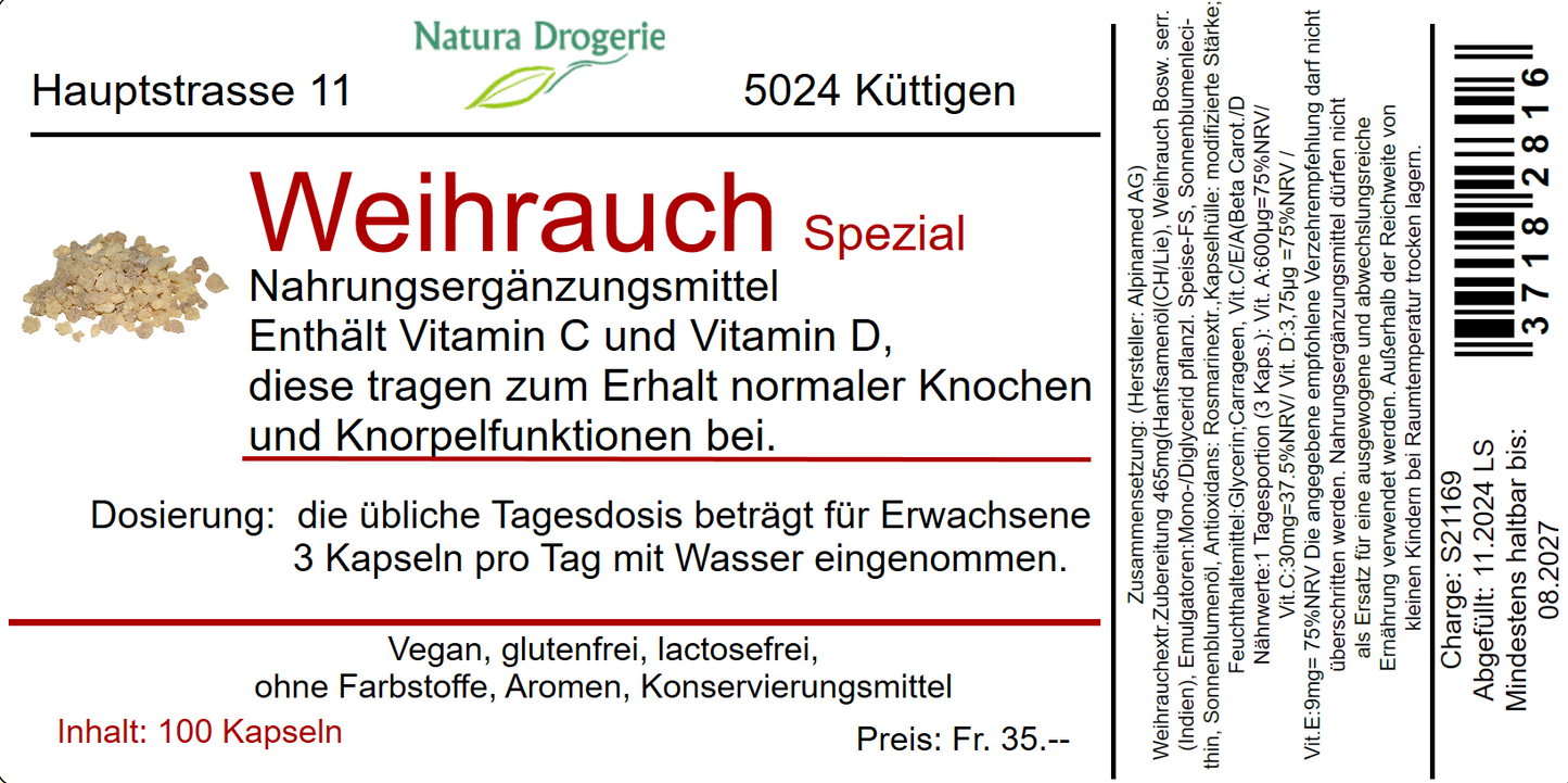 Weihrauch Spezial Kapseln