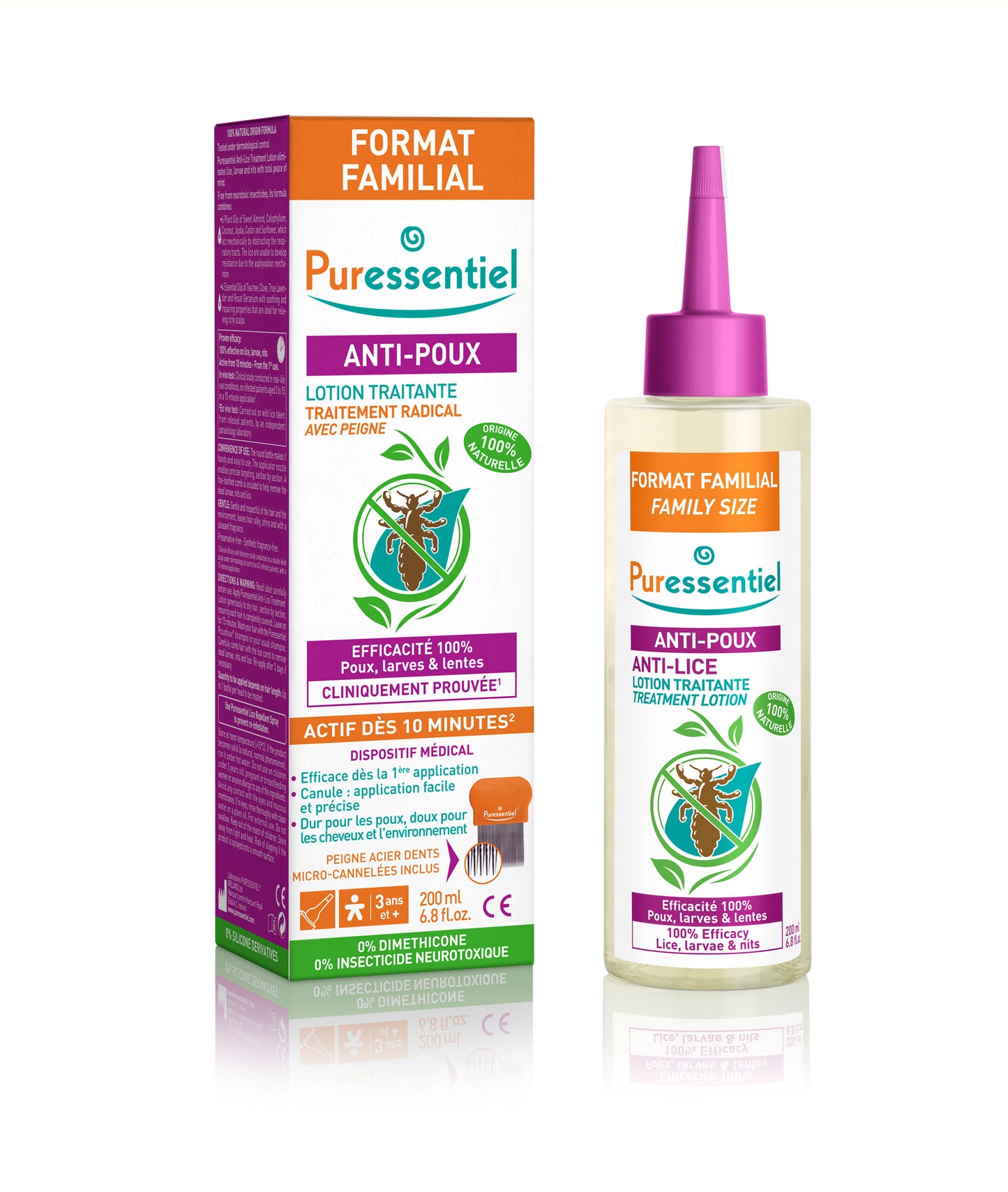 Puressentiel Anti-läuse Lotion + Kamm