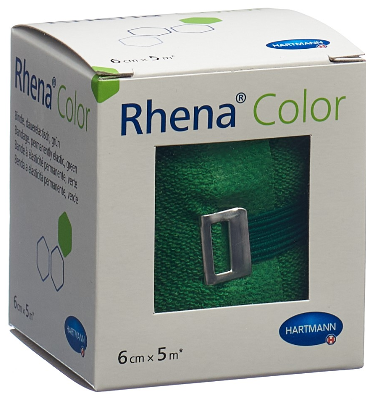 Rhena Color Elast Binde 6cmx5m grün