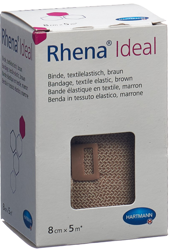 Rhena Ideal Elastische Binde 8cmx5m hautfarben