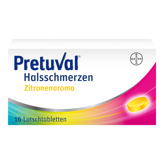 Pretuval Halsschmerzen Lutschtabl Zitronenaroma
