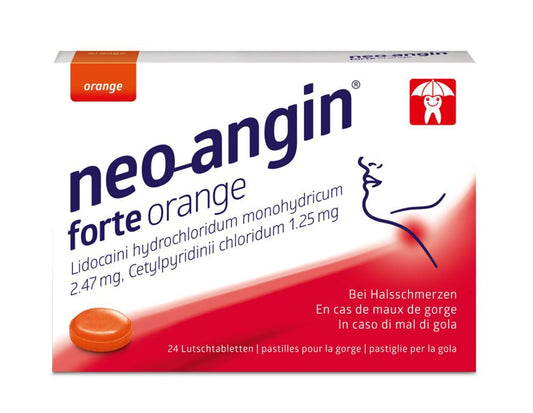 Neo-Angin forte Orange 24 Halspastillen