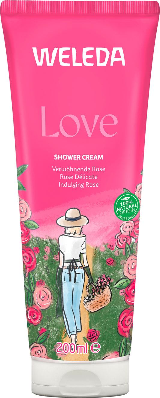Weleda Shower Cream Love verwöhnende Rose