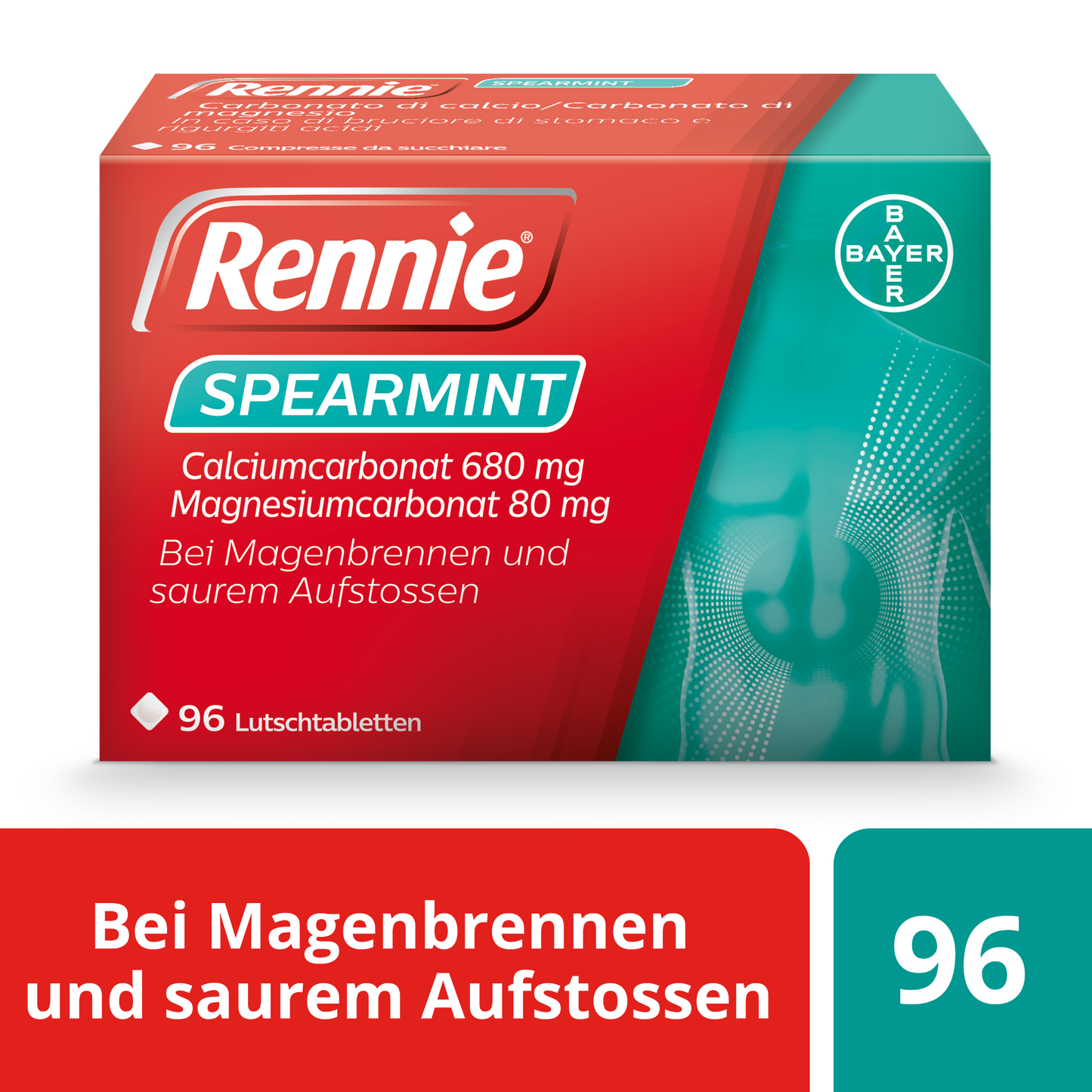 Rennie Spearmint Lutschtabl