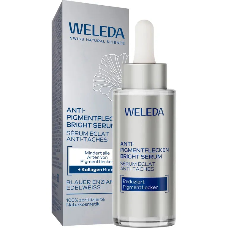 Weleda Anti-Pigmentflecken Bright Serum Blauer Enzian & Edelweiss