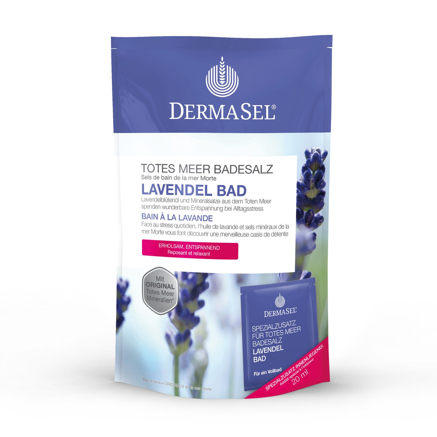 Dermasel Totes Meer Salz Lavendel Bad