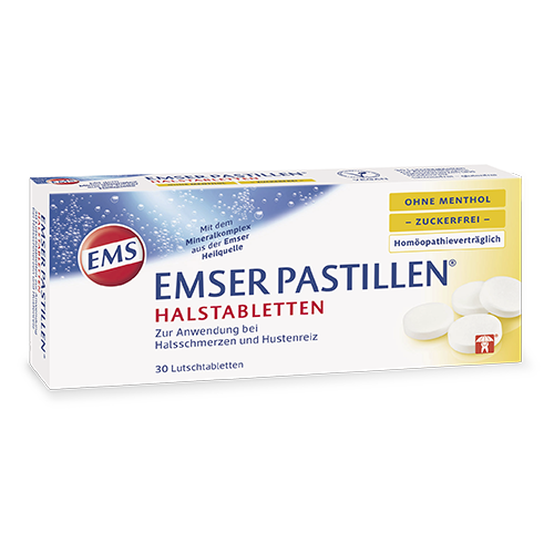 Emser Pastillen ohne Menthol Zuckerfrei Vanille