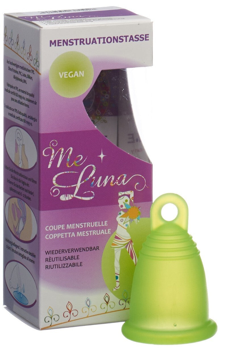 Me Luna Menstruationstasse Classic S Ring Grün