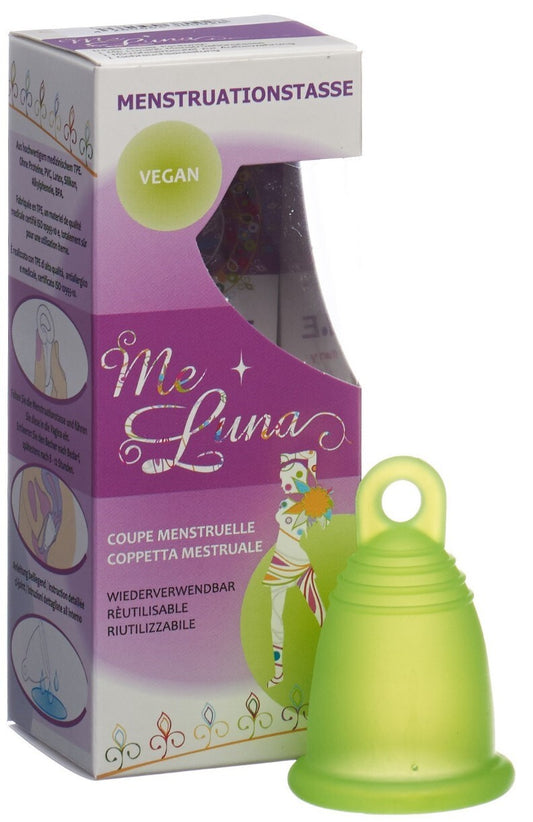 Me Luna Menstruationstasse Classic S Ring Grün