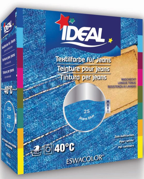 Ideal Maxi Baumwolle Color No25 jeans blau