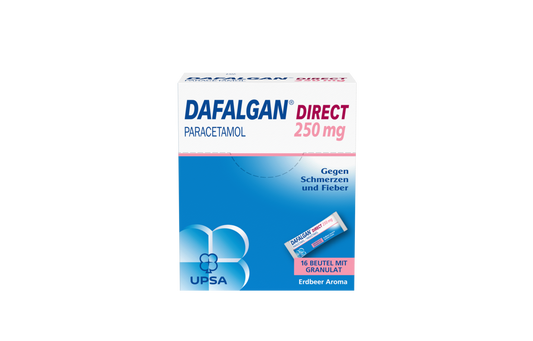Dafalgan Direct Gran 250mg Erdbeere Btl 16Stk.
