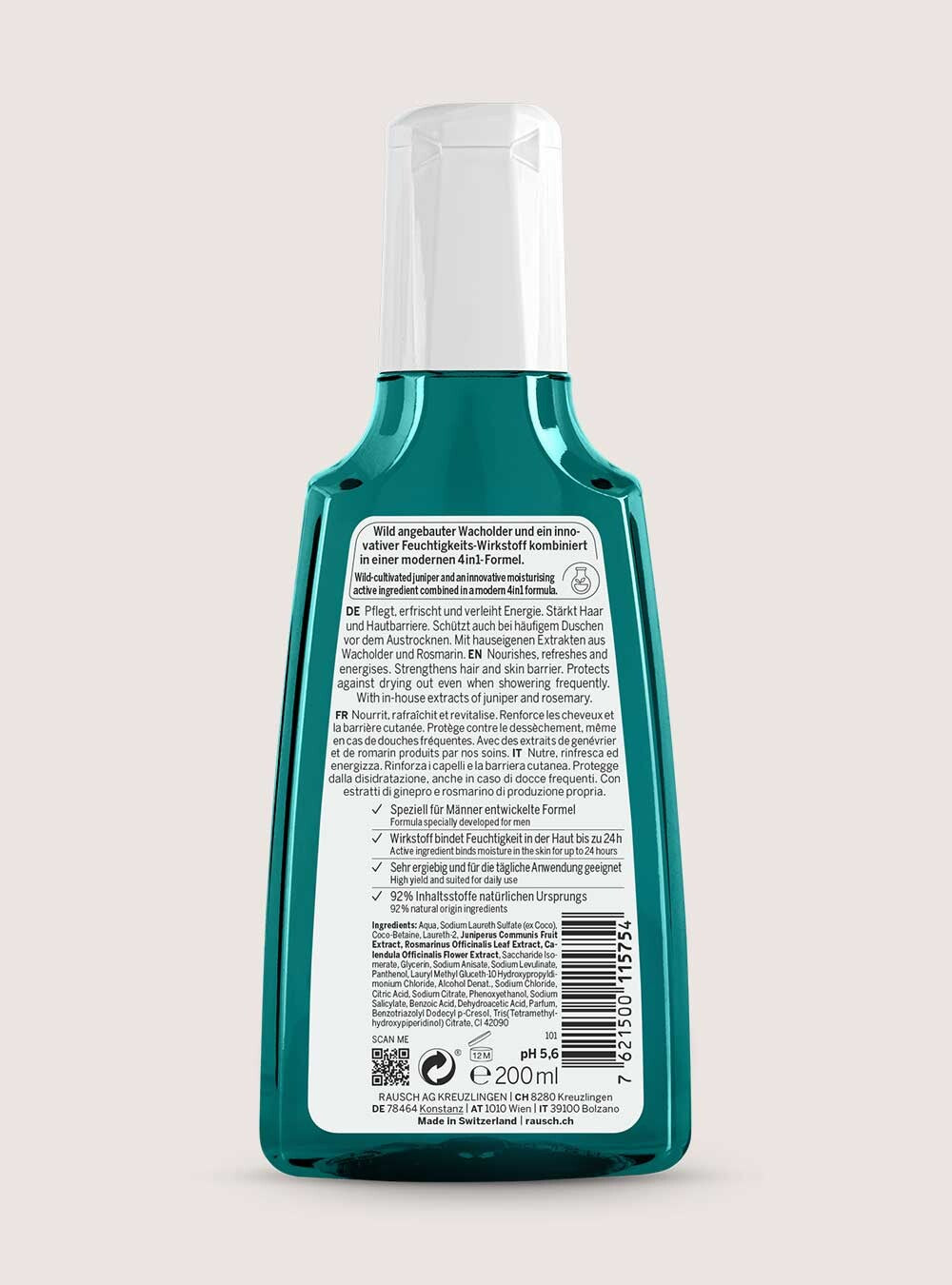 Rausch Energy-Boost-Shampoo mit Wacholder