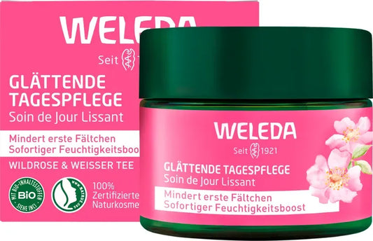 Weleda Glättende Tagespflege Wildrose und weisser Tee