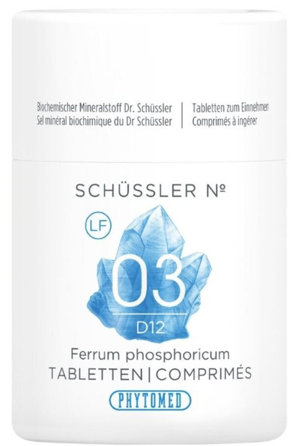 Phytomed Schüssler Nr.3 Ferrum phos. Tabl D12 lactosefrei