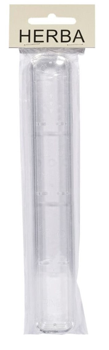 Herba Zahnbürstenköcher transparent m Silberrand