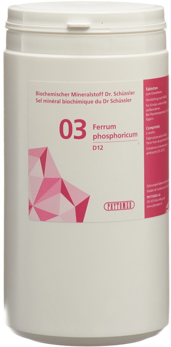 Phytomed Schüssler Nr.3 Ferrum phos. Tabl D12