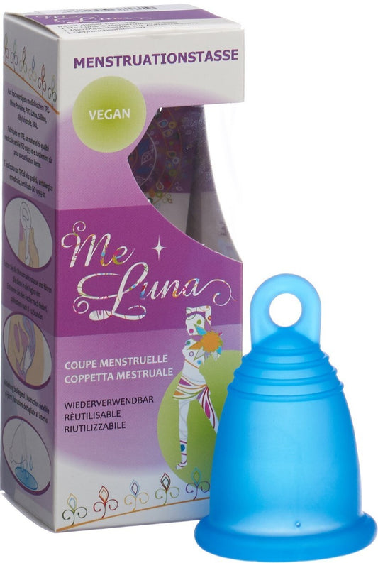 Me Luna Menstruationstasse Classic L Ring Blau