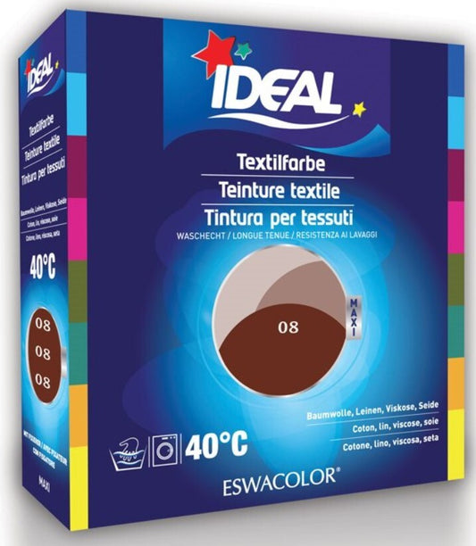 Ideal Maxi Baumwolle Color No08 rotbraun