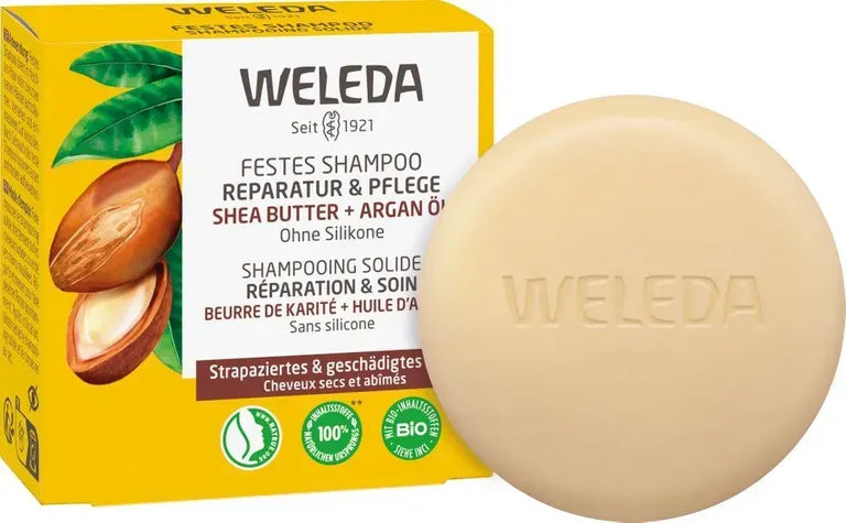 Weleda festes Shampoo Reparatur und Pflege
