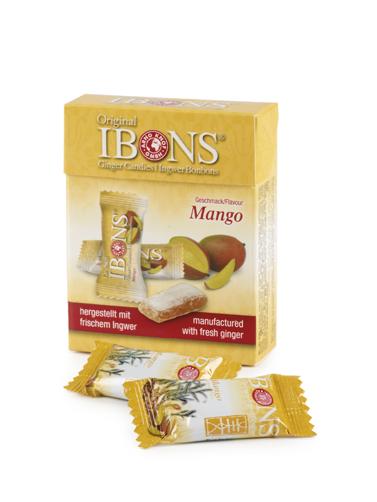 Ibons Ingwer Bonbon Mango Box