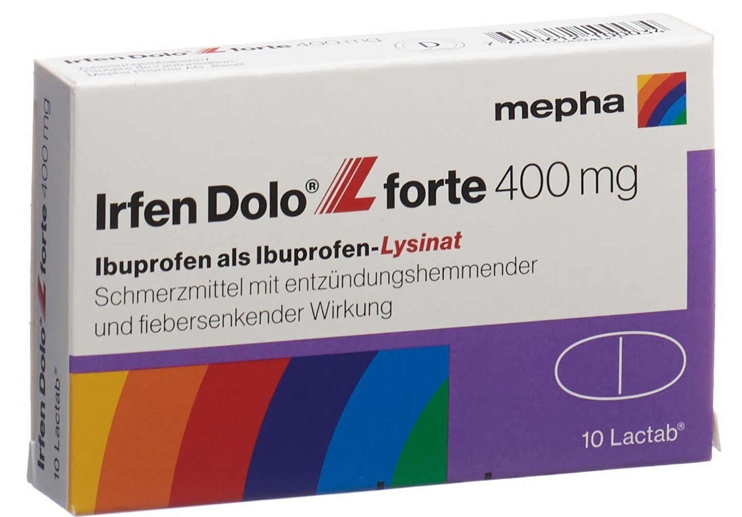 Irfen Dolo L forte 400mg Lactab
