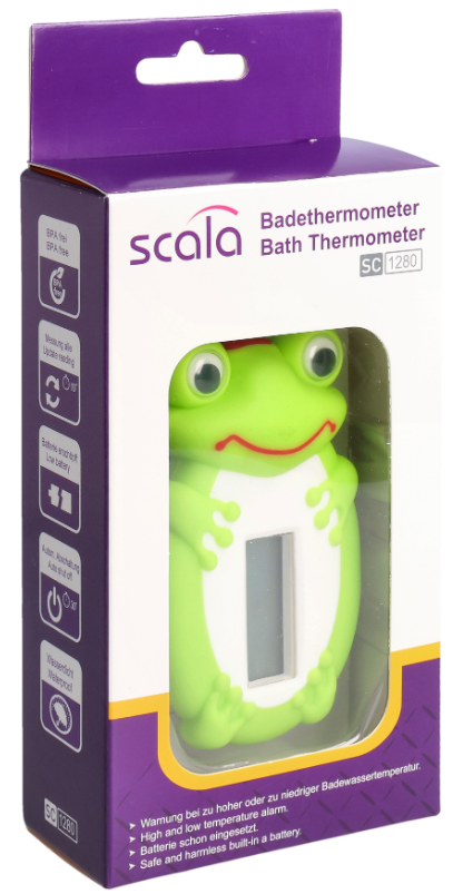 Scala Digital Badethermometer SC 1280P Frosch