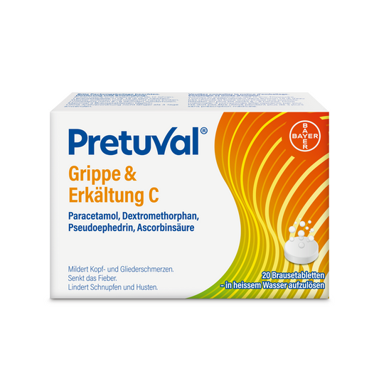 Pretuval Grippe & Erkältung C Brausetabl