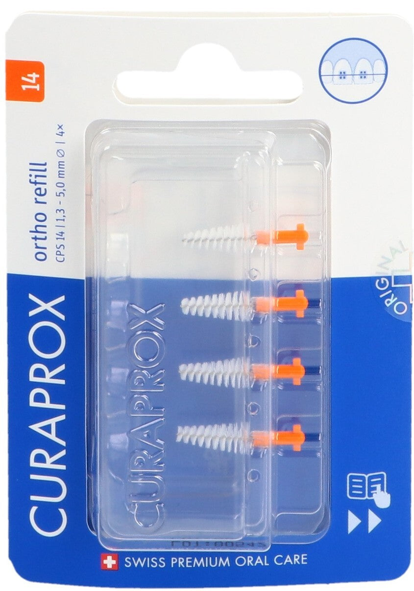 Curaprox 14 Ortho refill 4x orange