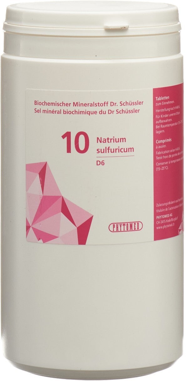 Phytomed Schüssler Nr.10 Natrium sulf. Tabl D6
