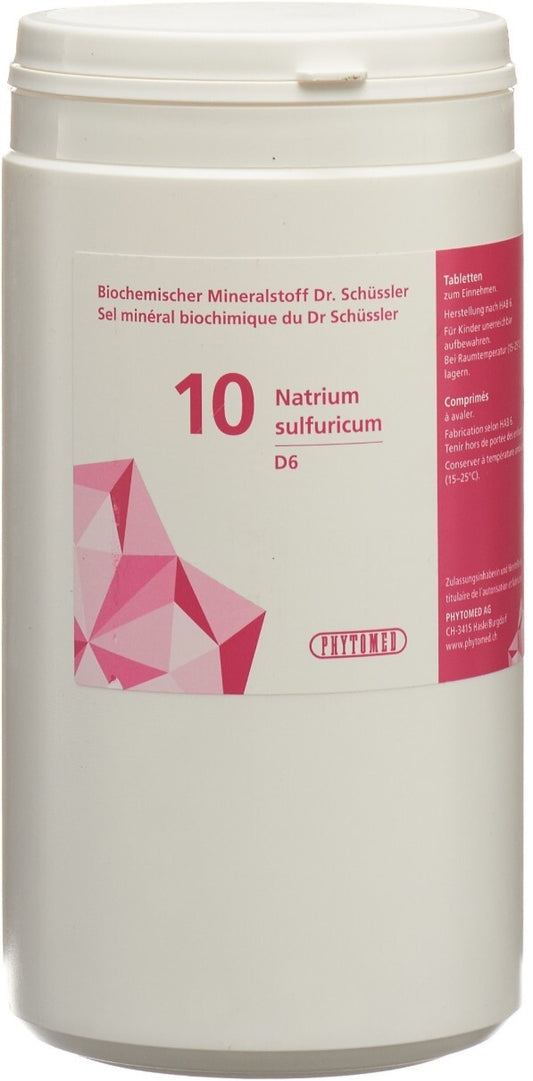 Phytomed Schüssler Nr.10 Natrium sulf. Tabl D6