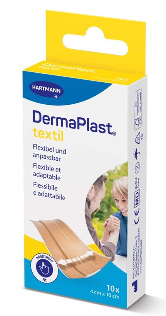 DermaPlast Textil Schnellverband 4x10cm beige