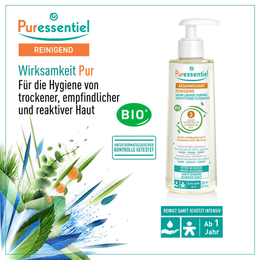 Puressentiel Rückfettende und antibakrerielle Flüssigseife 250 ml