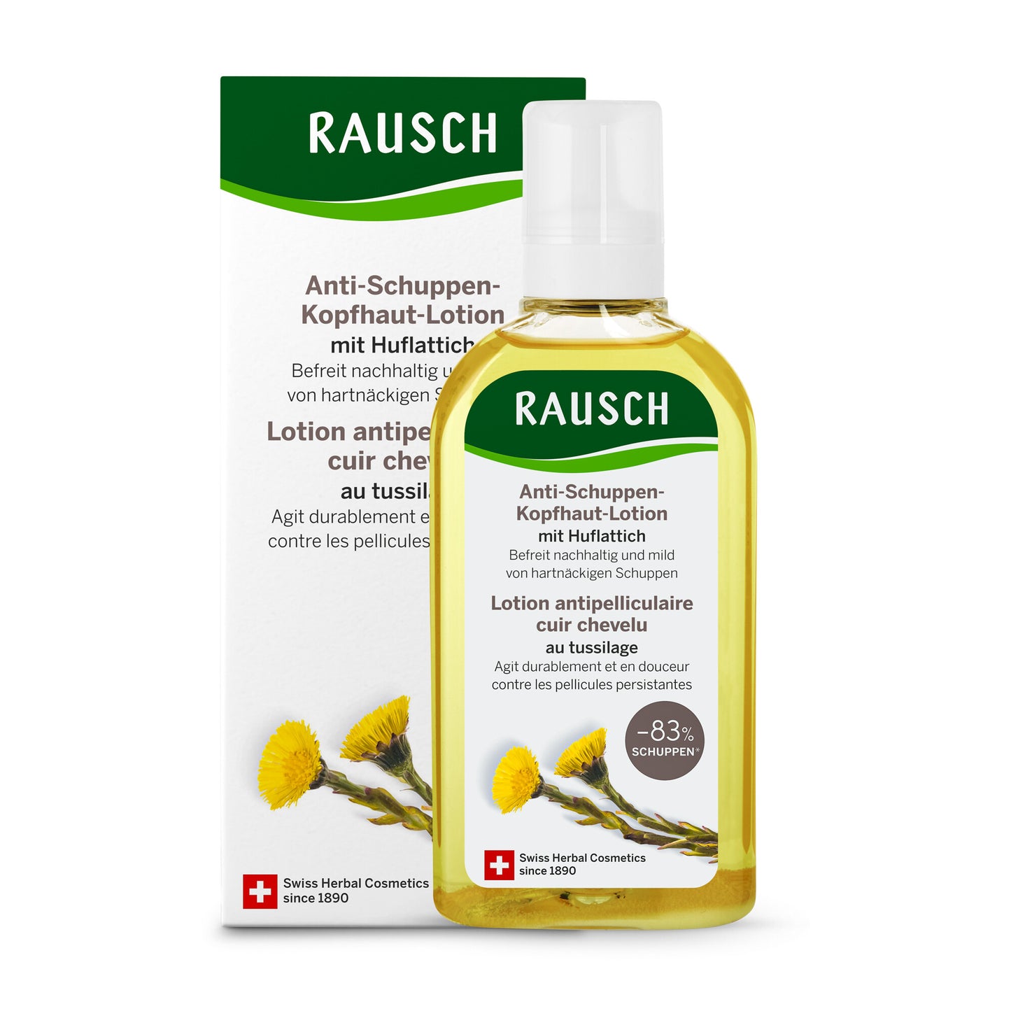 Rausch Anti-Schuppen-Kopfhaut-Lotion mit Huflattich