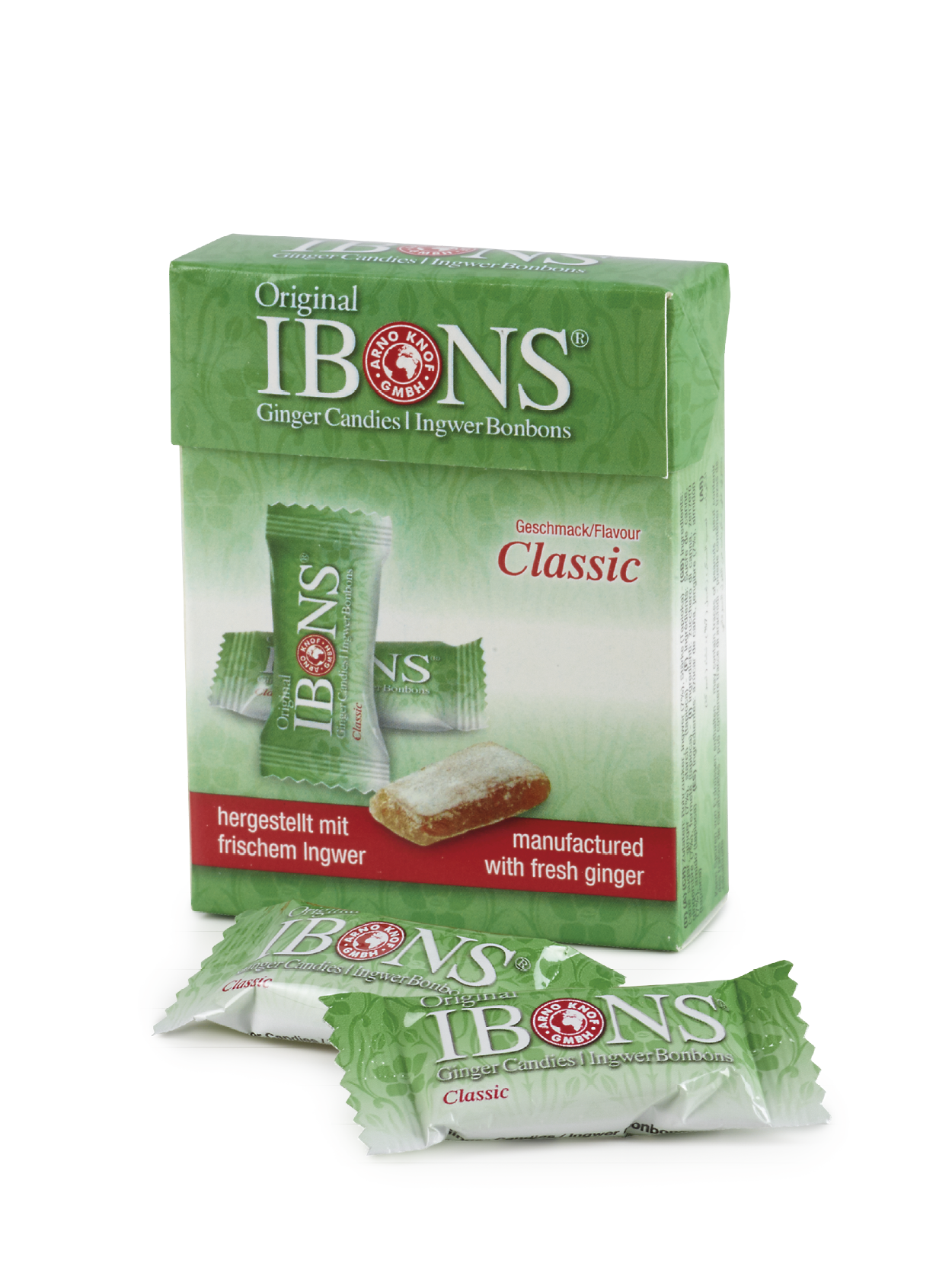 Ibons Ingwer Bonbon Classic Box