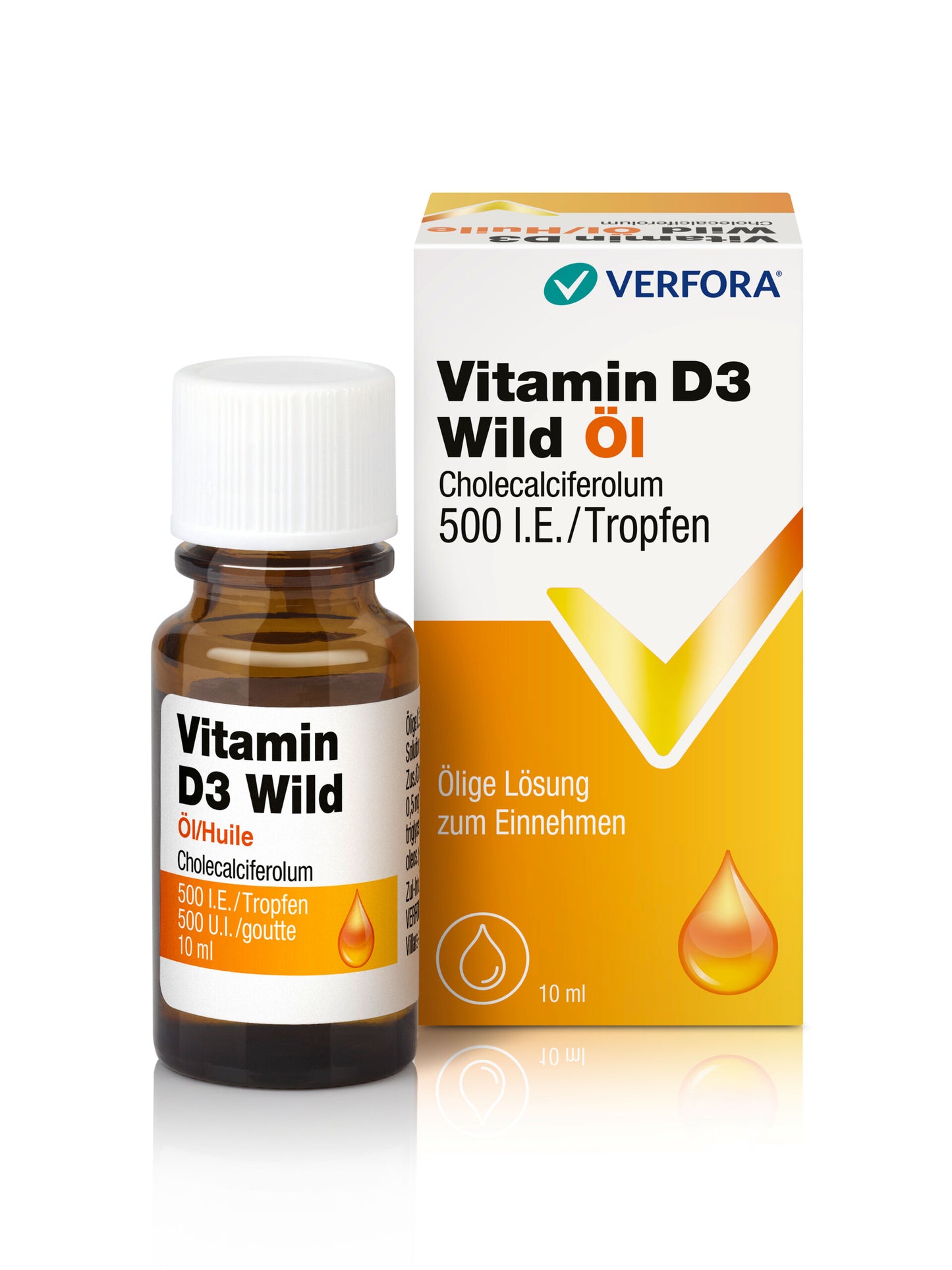 Vitamin D3 Wild Öl Tropfen 500 IE/Tropfen