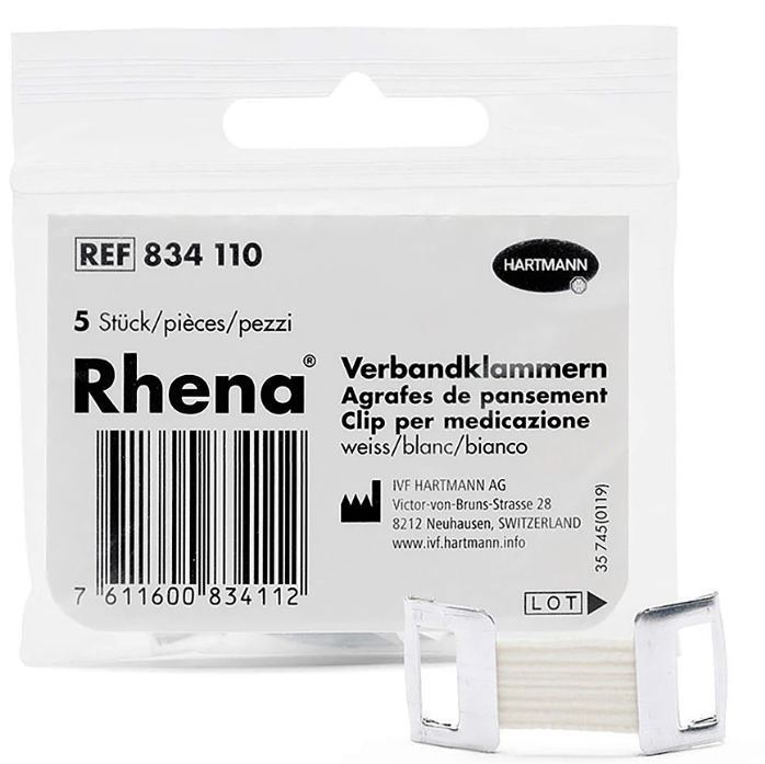 Rhena Verbandklammern weiss