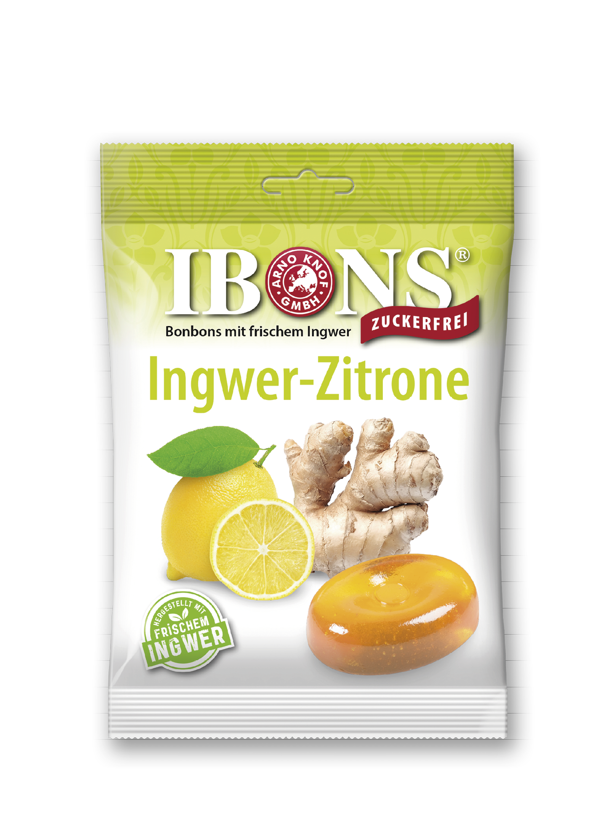 Ibons Ingwer Bonbon Zitrone ohne Zucker Btl